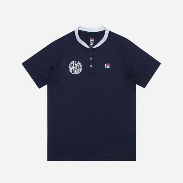 Fila Polokošeľa Damske Námornícka Modrá - Line Functional Mesh S/S Vypredaj - Slovakia 48301-DPJH